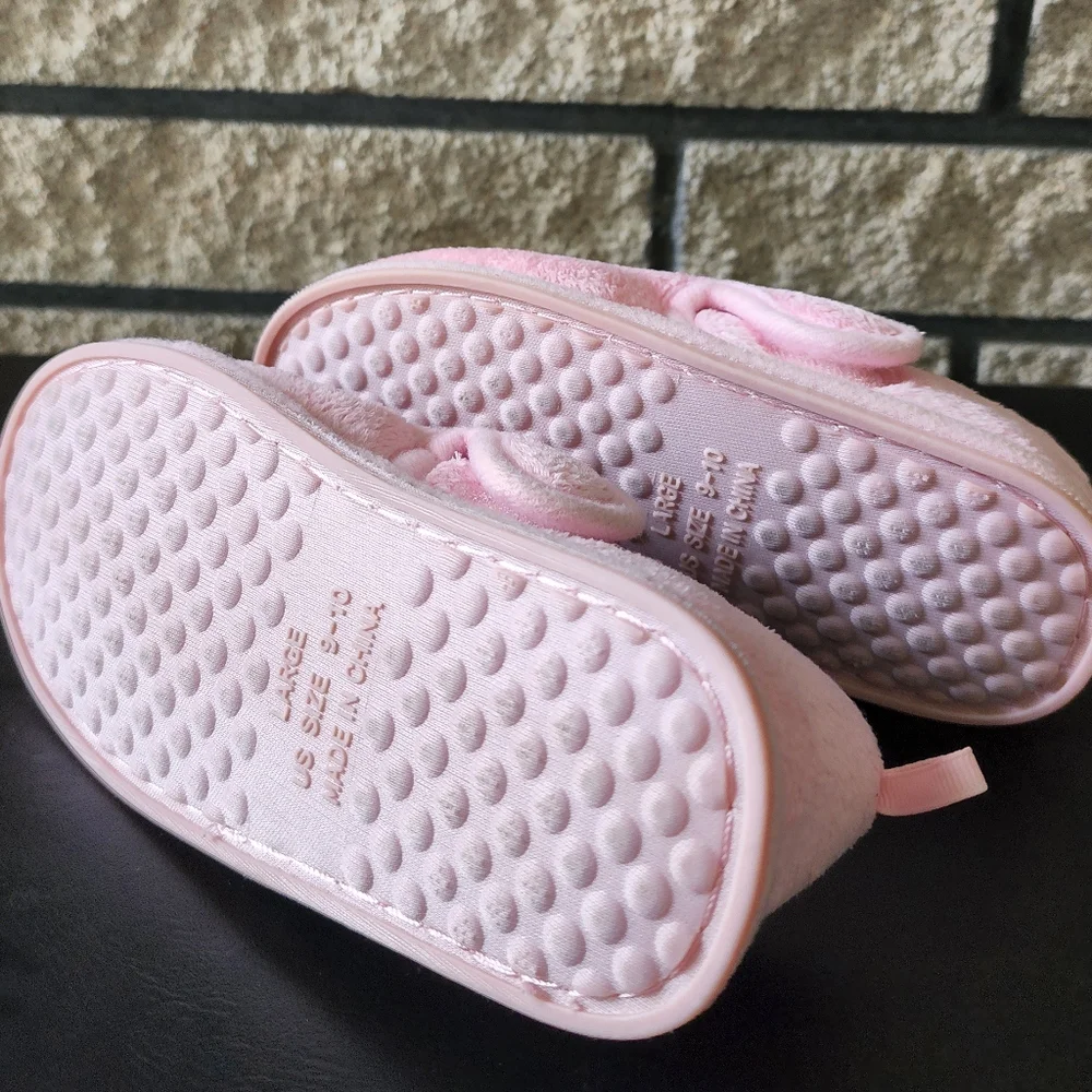 Bunny Pink Slipper for Girls Toddler Size Large 9-10